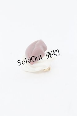 画像2: Q-pot. / リップクリームブローチ  シロ×ワイン O-25-05-10-065-QP-AC-OW-OS