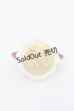 画像3: Q-pot. / リップクリームブローチ  シロ×ワイン O-25-05-10-065-QP-AC-OW-OS