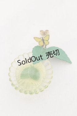 画像1: Q-pot. / ミントティーカップピアス  ミントティーグリーン O-25-05-10-067-QP-AC-OW-OS