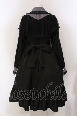 画像4: Amavel / Classical Flowerレースケープワンピース  クロ O-25-05-10-006-CA-OP-IG-OS