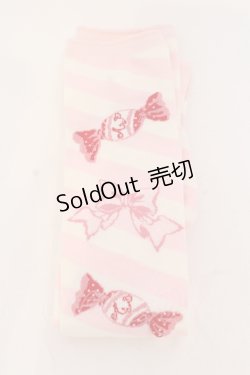 画像1: Angelic Pretty / キャンディボーダーオーバーニー 2007年  ピンク×シロ O-25-05-10-069-AP-ZA-IG-OS