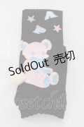 Angelic Pretty / はにかみベアーオーバーニー  クロ O-25-05-10-071-AP-ZA-IG-OS
