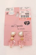 m petit by misako / AMハートイヤリング  ゴールド×クリア O-25-05-10-074-LO-AC-IG-OS