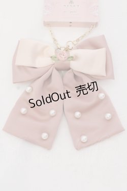 画像1: m petit by misako / AM*NIPLリボンBGC バッグチャーム  ピンク O-25-05-10-076-LO-ZA-IG-OS