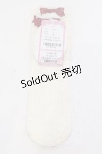 To Alice / ヴィンテージドールソックス F オフシロ×アカ O-25-05-10-077-LO-ZA-IG-OS