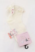 m petit by misako / AMCSキティリボンソックス  オフシロ O-25-05-10-079-LO-ZA-IG-OS