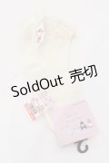 m petit by misako / AMCSキティリボンソックス  オフシロ O-25-05-10-079-LO-ZA-IG-OS