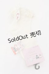 m petit by misako / AMCSキティリボンソックス  オフシロ O-25-05-10-079-LO-ZA-IG-OS