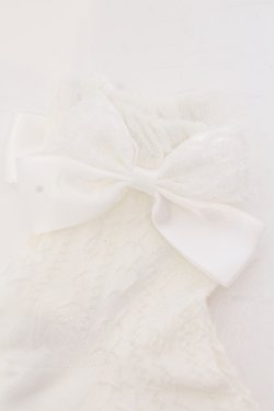 画像2: m petit by misako / AMCSハートフロートリボンソックス 23-25cm アイボリー O-25-05-10-080-LO-ZA-IG-OS