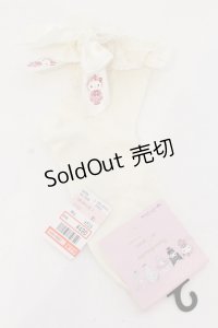m petit by misako / AMCSキティリボンソックス  アイボリー O-25-05-10-081-LO-ZA-IG-OS