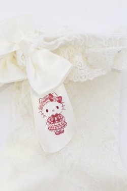 画像2: m petit by misako / AMCSキティリボンソックス  アイボリー O-25-05-10-081-LO-ZA-IG-OS
