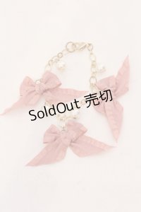m petit by misako / AM3Pリボンバッグチャーム  ピンク O-25-05-10-083-LO-ZA-IG-ZT445-F005