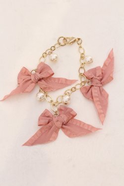 画像1: m petit by misako / AM3Pリボンバッグチャーム  ピンク O-25-05-10-083-LO-ZA-IG-OS