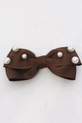 m petit by misako / AM2PPLリボンクリップ  ブラウン O-25-05-10-095-LO-AC-OW-OS