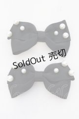 m petit by misako / AM2PPLリボンクリップ  クロ O-25-05-10-096-LO-AC-OW-OS