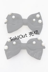 m petit by misako / AM2PPLリボンクリップ  クロ O-25-05-10-096-LO-AC-OW-OS
