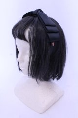 m petit by misako / NINA'sコラボ AM*NIリボンカチューシャ  クロ O-25-05-10-099-LO-AC-IG-OS