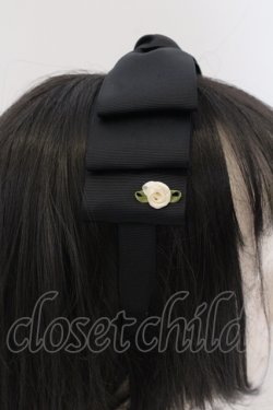 画像3: m petit by misako / NINA'sコラボ AM*NIリボンカチューシャ  クロ O-25-05-10-099-LO-AC-IG-OS