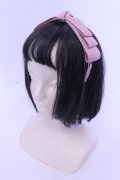 m petit by misako / NINA'sコラボ AM*NIリボンカチューシャ  ピンク O-25-05-10-100-LO-AC-IG-OS