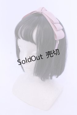 画像1: m petit by misako / NINA'sコラボ AM*NIリボンカチューシャ  ピンク O-25-05-10-100-LO-AC-IG-OS