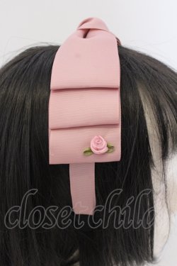 画像3: m petit by misako / NINA'sコラボ AM*NIリボンカチューシャ  ピンク O-25-05-10-100-LO-AC-IG-OS