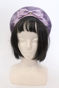 画像1: Amavel / Winter Triangle Asterismベレー帽  ラベンダー O-25-05-10-102-CA-AC-IG-OS