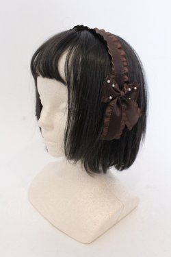 画像1: m petit by misako / TT*AMPLカチューシャ  ブラウン O-25-05-10-103-LO-AC-IG-OS