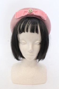 画像1: m petit by misako / AMモチーフリボンベレー  ピンク O-25-05-10-107-LO-AC-OW-OS