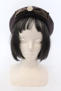 m petit by misako / AMモチーフリボンベレー  ブラウン O-25-05-10-108-LO-AC-OW-ZT-K004