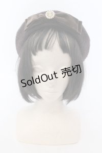 m petit by misako / AMモチーフリボンベレー  ブラウン O-25-05-10-108-LO-AC-OW-ZT-K004