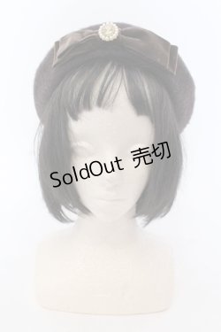画像1: m petit by misako / AMモチーフリボンベレー  ブラウン O-25-05-10-108-LO-AC-OW-ZT-K004