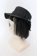 m petit by misako / ストローハット  クロ O-25-05-10-109-LO-AC-OW-OS
