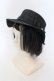 画像1: m petit by misako / ストローハット  クロ O-25-05-10-109-LO-AC-OW-OS (1)