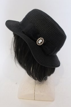 画像3: m petit by misako / ストローハット  クロ O-25-05-10-109-LO-AC-OW-OS