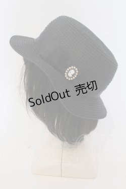 画像3: 【SALE】m petit by misako / ストローハット  クロ O-25-05-10-109-LO-AC-OW-ZT-K004