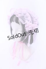 metamorphose / Fairyフリルヘッドドレス  ピンク O-25-05-10-110-ME-AC-OW-OS