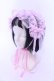 画像1: metamorphose / Fairyフリルヘッドドレス  ピンク O-25-05-10-110-ME-AC-OW-OS (1)