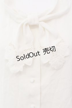 画像2: an another angelus / フォールリーフカットワークボウタイブラウス【洗える】 F アイボリー O-25-05-10-011-CA-BL-OW-OS