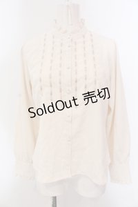 an another angelus / はしごリボンヨーク切替シャツ F アイボリー O-25-05-10-012-CA-BL-OW-OS