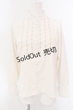 画像1: an another angelus / はしごリボンヨーク切替シャツ F アイボリー O-25-05-10-012-CA-BL-OW-OS
