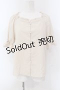 FA（Fi.n.t） / オフショル前あきブラウス F アイボリー O-25-05-10-013-LO-BL-OW-OS