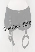 LISTEN FLAVOR / ハーネスガーターベルト付ショーパン  ブラック O-25-05-10-002-PU-PA-IG-OS