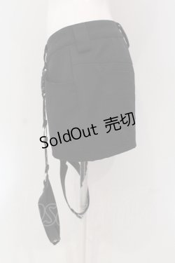 画像2: LISTEN FLAVOR / ハーネスガーターベルト付ショーパン  ブラック O-25-05-10-002-PU-PA-IG-OS