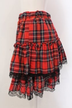 画像2: Amilige / チェックフリルスカート  レッド O-25-05-10-020-PU-SK-OW-OS
