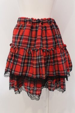 画像3: Amilige / チェックフリルスカート  レッド O-25-05-10-020-PU-SK-OW-OS