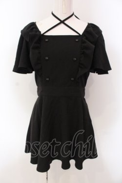 画像1: Bubbles / バックリボンペプラムセットアップ【ボトム欠品】 F クロ O-25-05-10-021-CA-TO-OW-OS