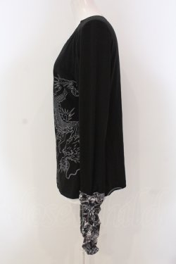 画像2: Qutie Frash / クロスインナーTシャツ  ブラック O-25-05-10-022-QU-TO-IG-OS