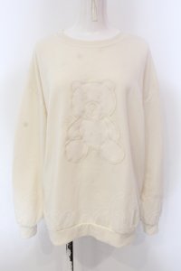 Rmine / ベアBIGスウェット  アイボリー O-25-05-10-025-EL-TO-IG-ZT229