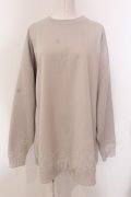 HARE / カラービッグカタアキスウェット  ベージュ O-25-05-10-026-LO-TO-IG-OS