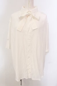 HARE / ボウタイシャツ S ホワイト O-25-05-10-027-LO-BL-IG-OS